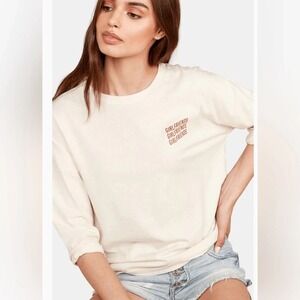 Mate the Label Tee Size‎ Small Boatneck Top 100% Organic Cotton "Girlfriends"